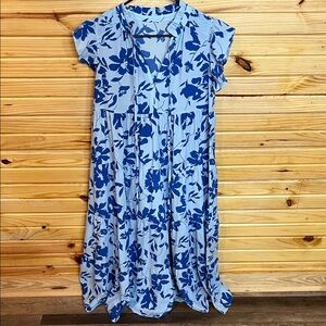 Blue Floral Dress